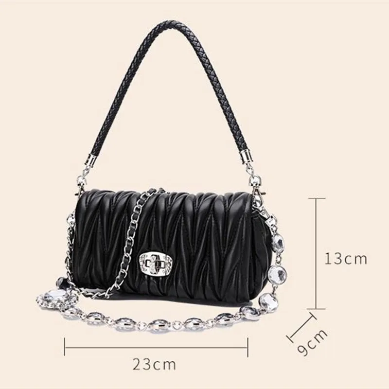 High Quality 2020 Diamonds Chain Sheepskin Mini Bag
