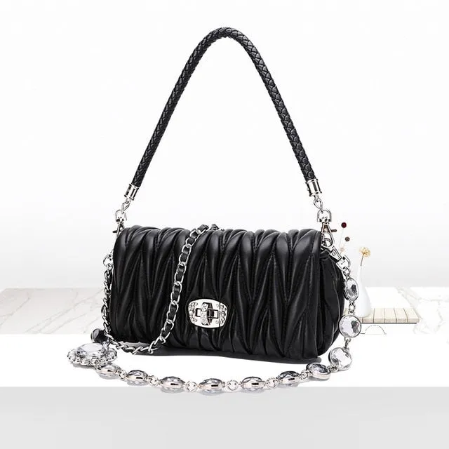 High Quality 2020 Diamonds Chain Sheepskin Mini Bag