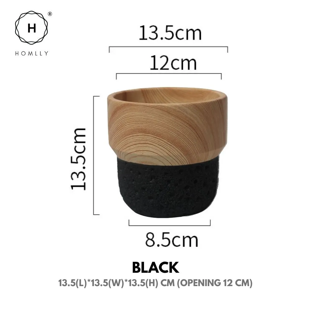 Homlly Nordic Cement Bonsai Green Flower Pot (Different Colors)