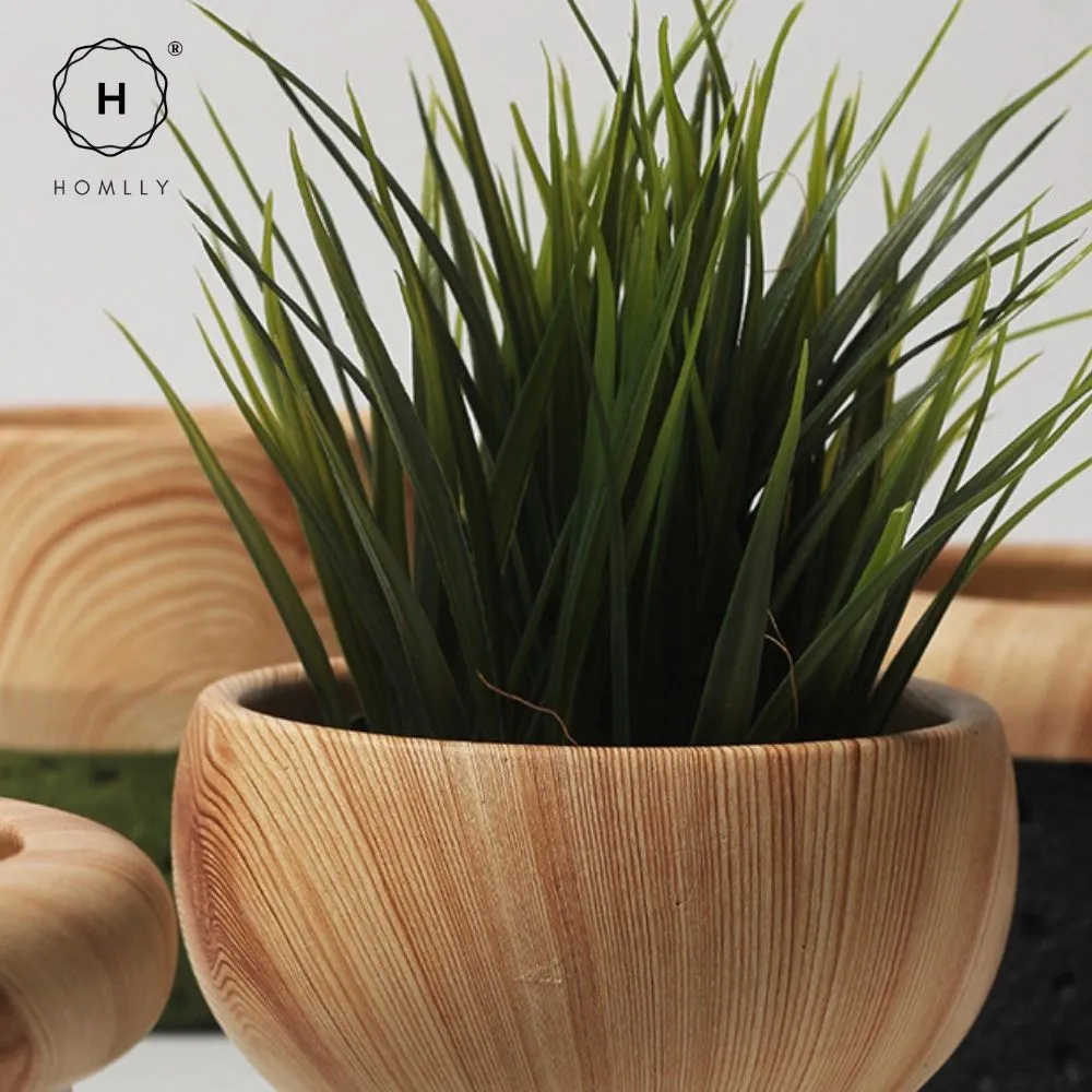 Homlly Nordic Cement Bonsai Green Flower Pot (Different Colors)