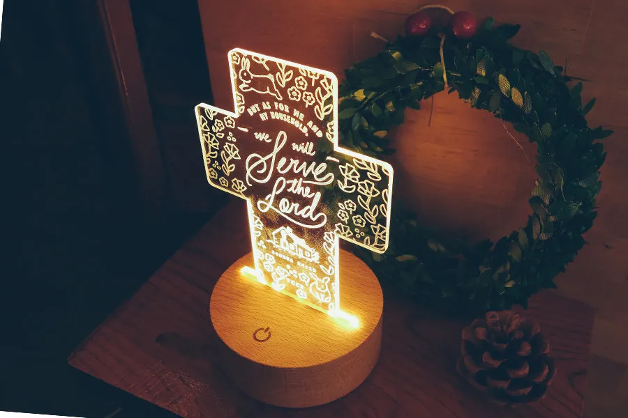 Household Serve The Lord {Night Light}
