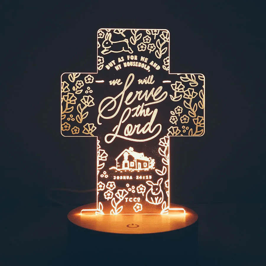 Household Serve The Lord {Night Light}