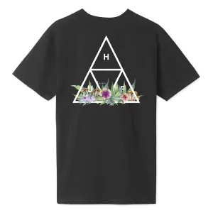 HUF Botanical Gardens Triple Triangle S/S T-Shirt Black
