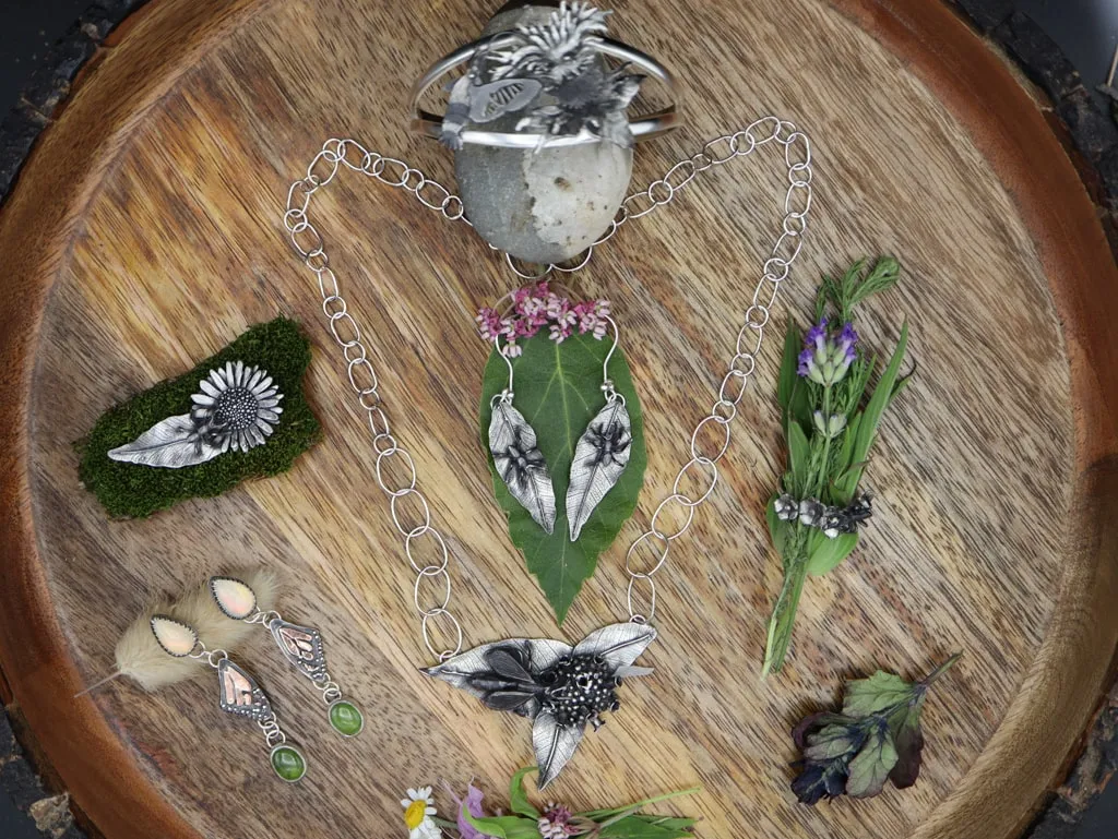 Hummingbird Clearwing Moth Bracelet