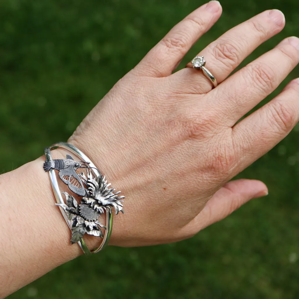 Hummingbird Clearwing Moth Bracelet