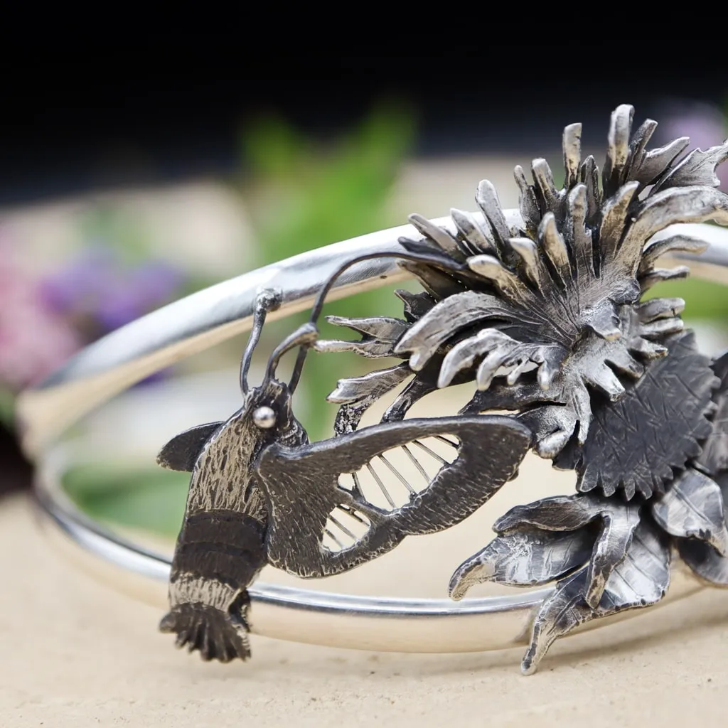 Hummingbird Clearwing Moth Bracelet