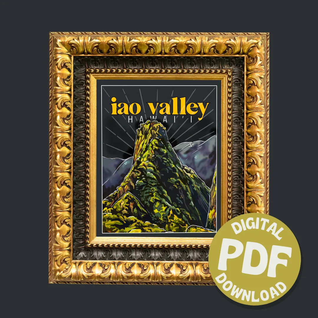 Iao Valley Digital Print