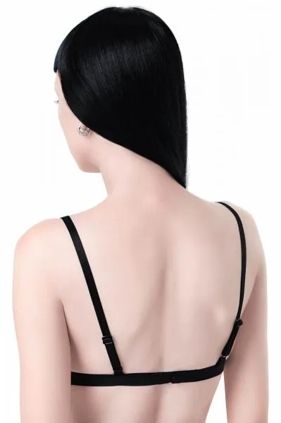 Immortal Velvet Bralet - Wine/Black -