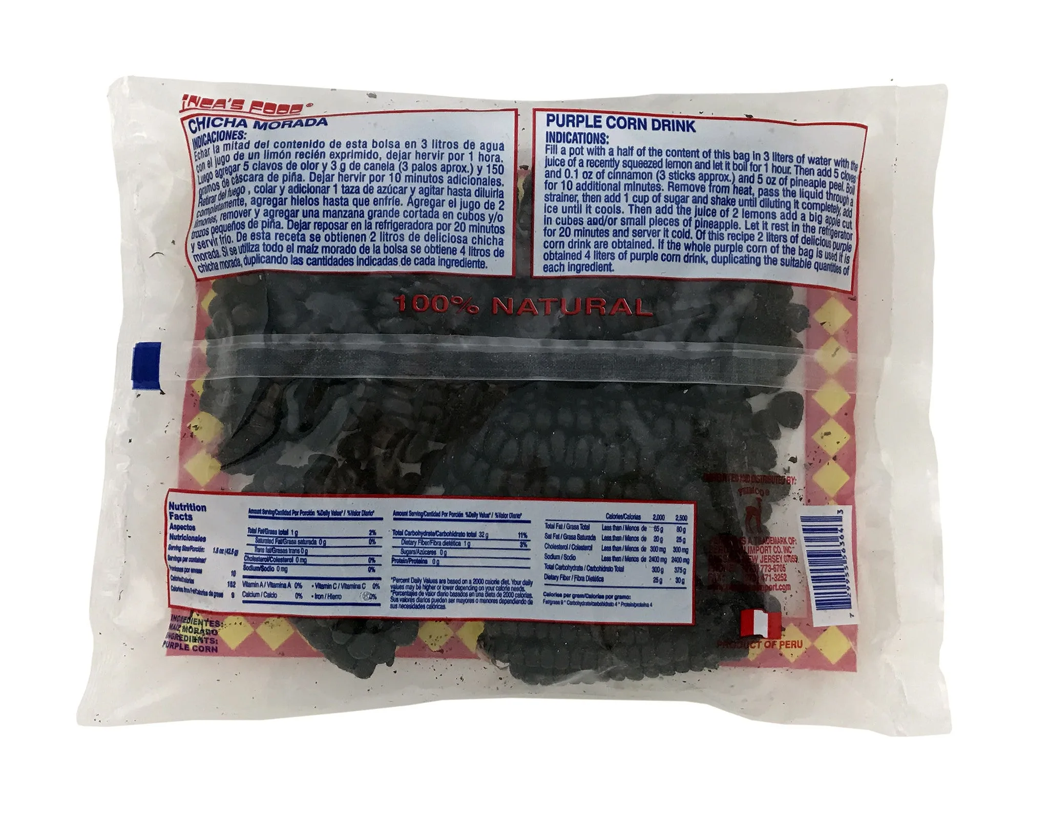 Inca's Food Purple Corn - Maiz Morado 15 oz.
