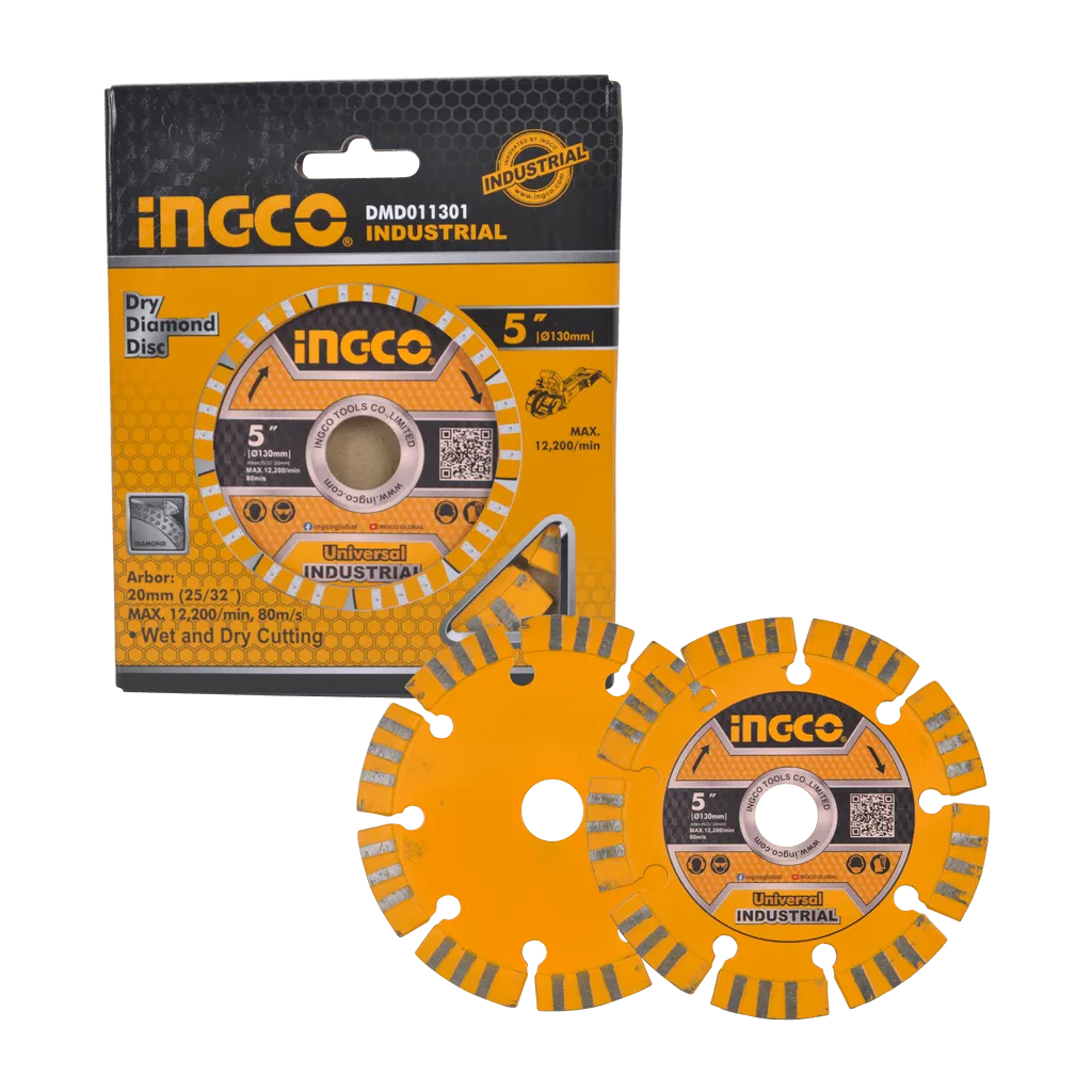 Ingco 5" Dry Diamond Cutting Disc 130 x 20mm – DMD011301