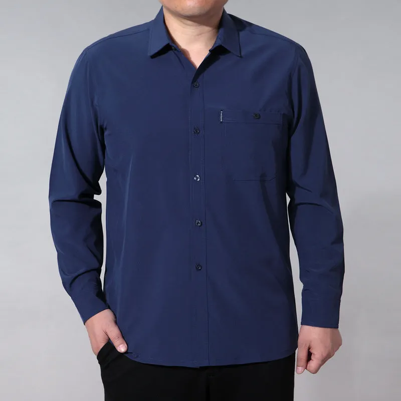 INSTOCK-Men's short and long-sleeved casual loose shirt
