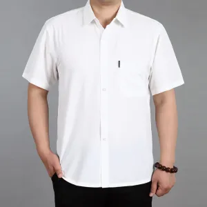 INSTOCK-Men's short and long-sleeved casual loose shirt
