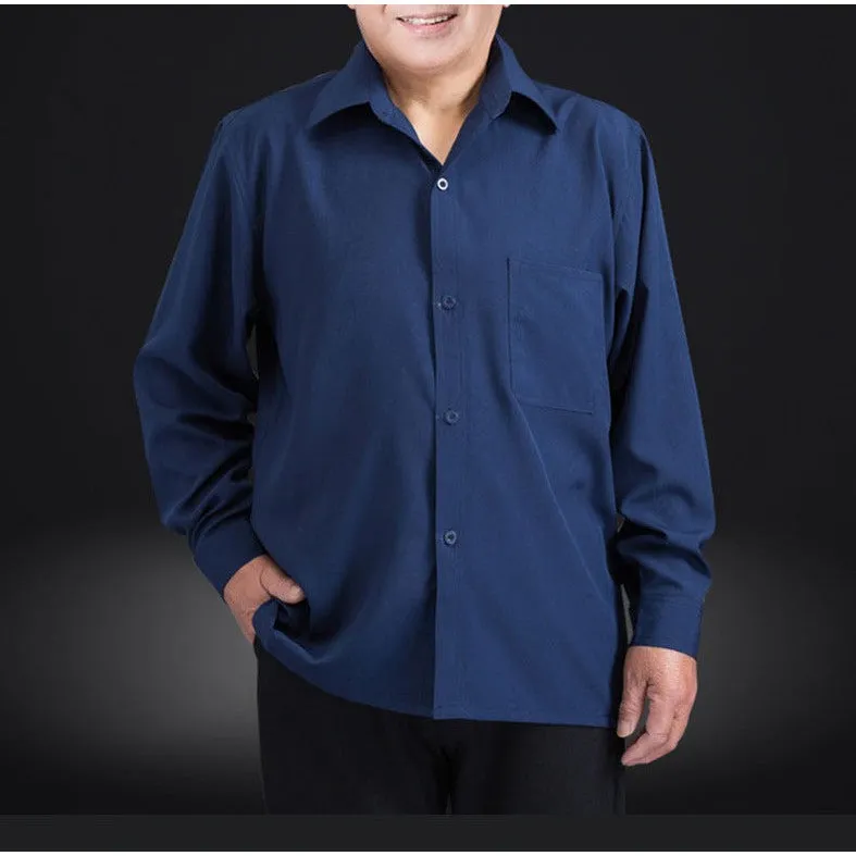 INSTOCK-Men's short and long-sleeved casual loose shirt