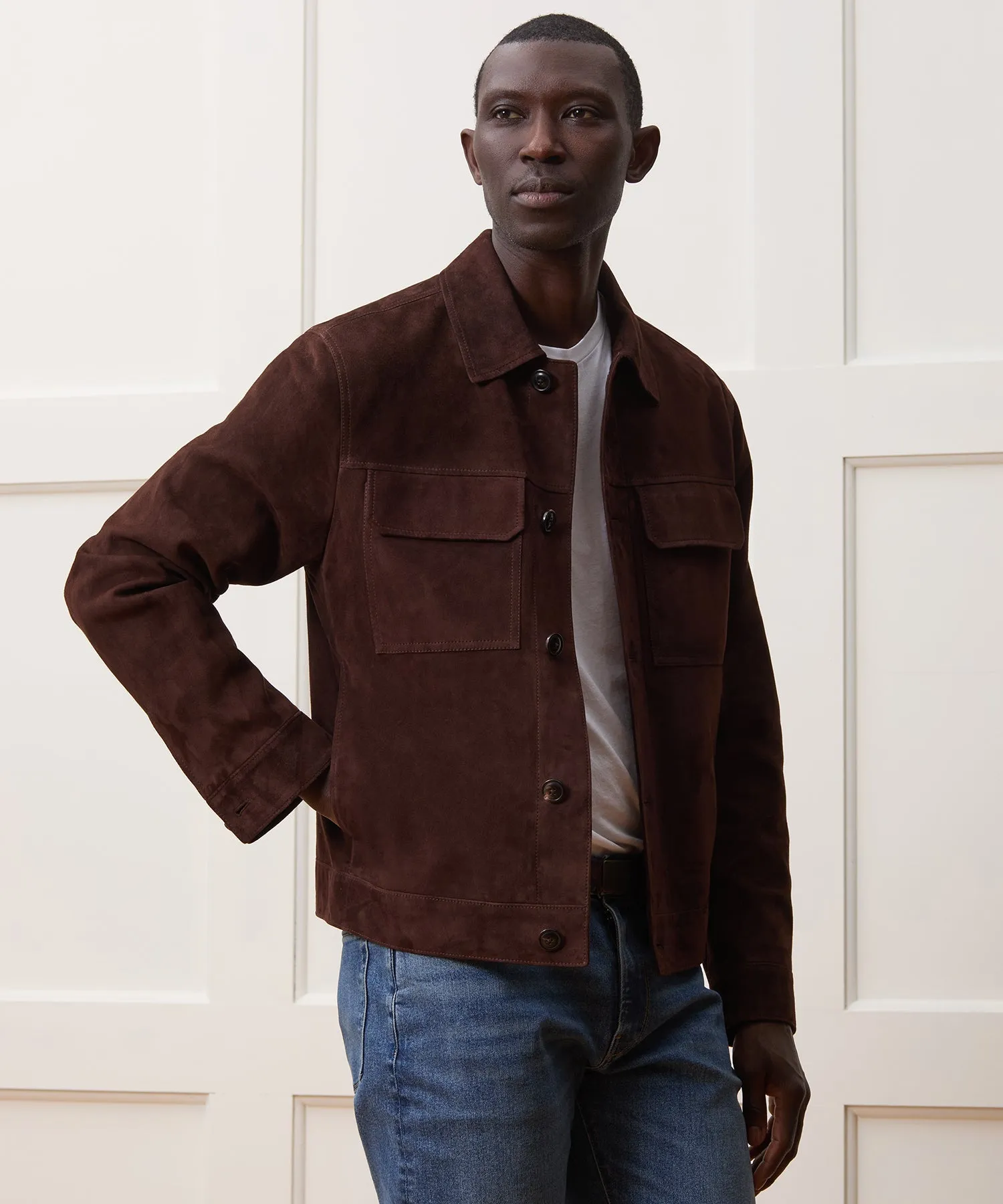 Italian Suede Worker Jacket