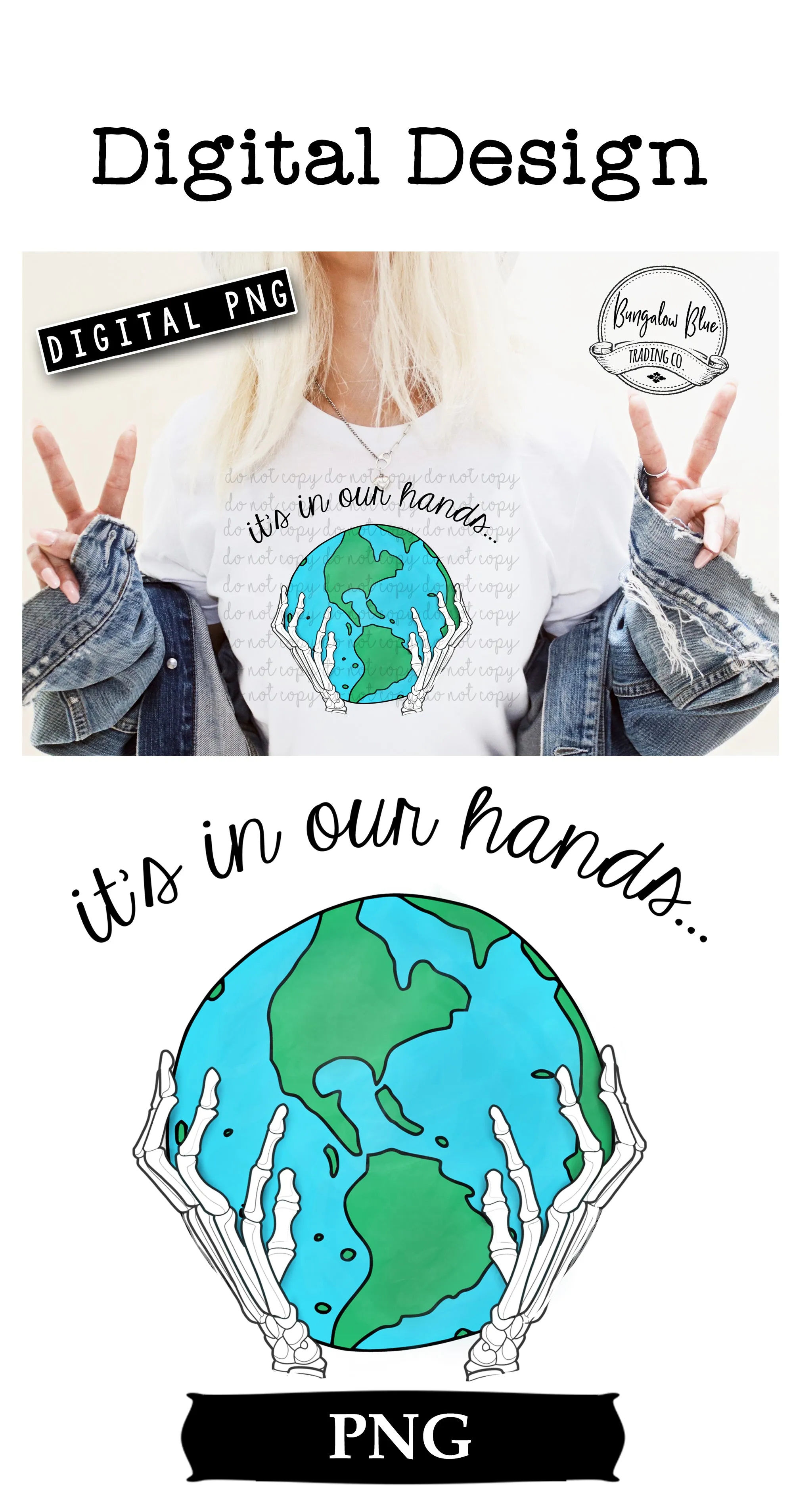 It's In Our Hands Earth Skellie Digital Download