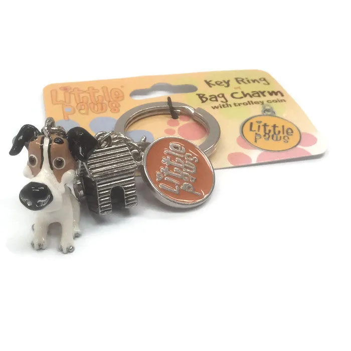 Jack Russell dog breed 3D keyring