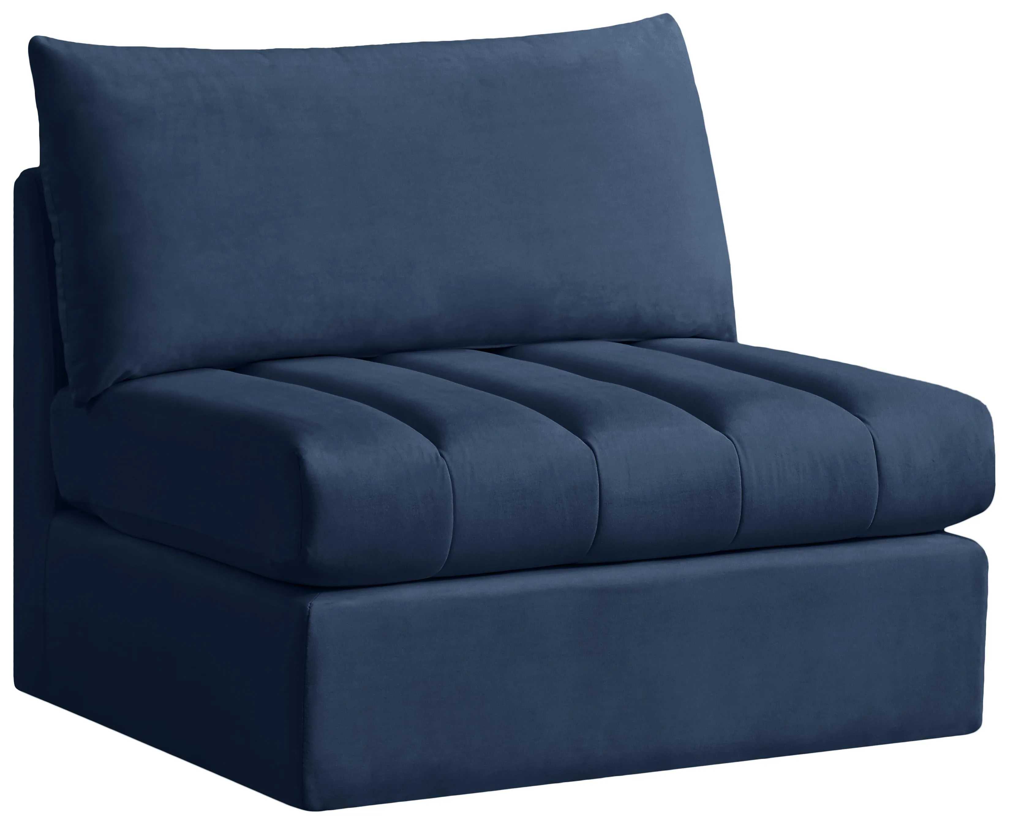 Jacob Navy Velvet Armless