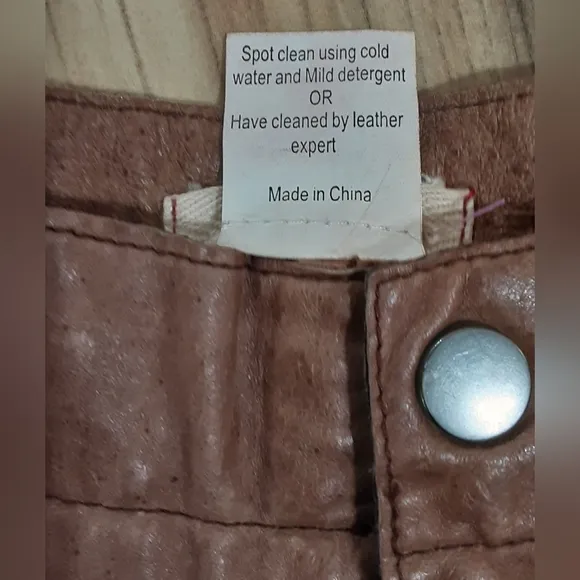 Jakett…etc Anthropologie Brown Flat Front Suede Leather Shorts Size 8.