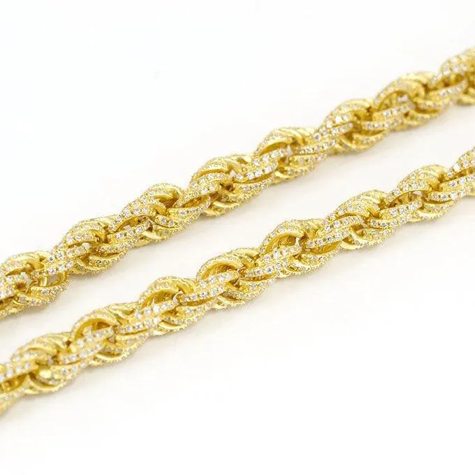 JDB1003 - CZ Silver Rope Chain