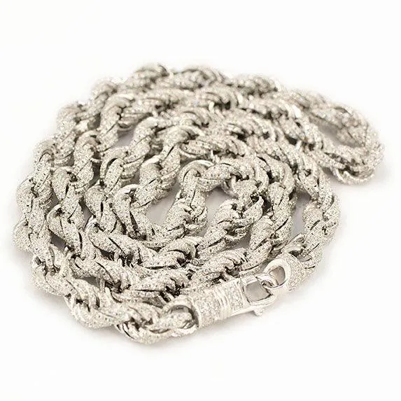 JDB1003 - CZ Silver Rope Chain