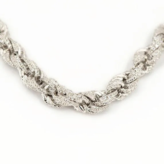 JDB1003 - CZ Silver Rope Chain