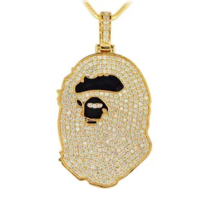 JDP1102173 - CUSTOM DIAMOND BATHING APE  (BAPE) PENDANT