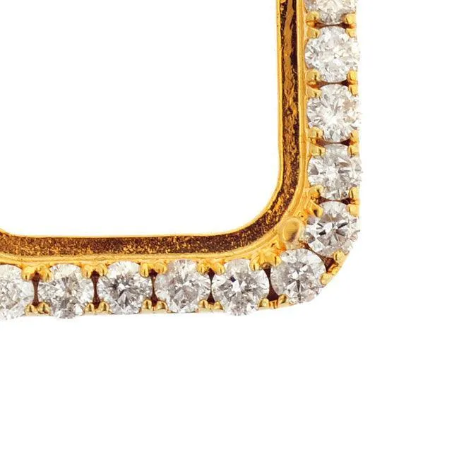 JDTK-1P190301- Custom Diamond Memory /  Pamp Suisse Gold Bar Frame Pendant