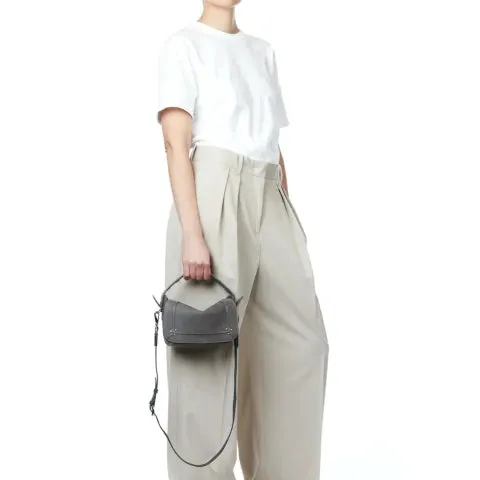 Jerome Dreyfuss Pepito S Suede Handbag in Anthracite