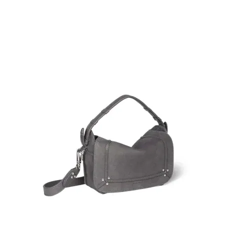 Jerome Dreyfuss Pepito S Suede Handbag in Anthracite