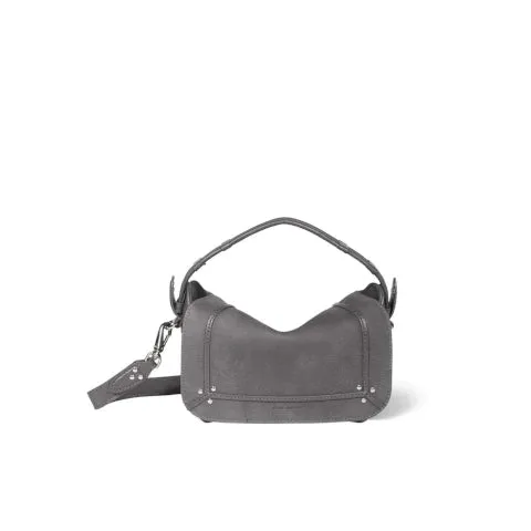 Jerome Dreyfuss Pepito S Suede Handbag in Anthracite
