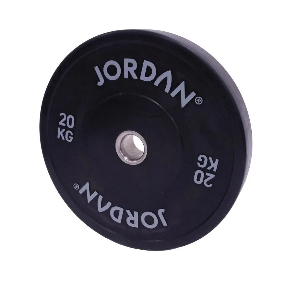Jordan Fitness Black Bumper Plates 20kg | Bundle