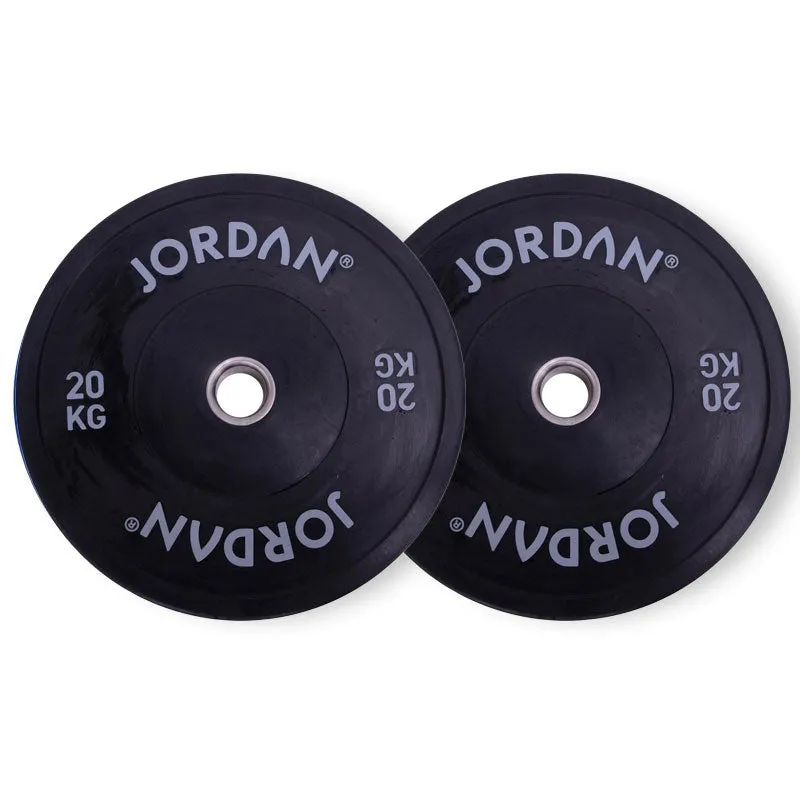 Jordan Fitness Black Bumper Plates 20kg | Bundle