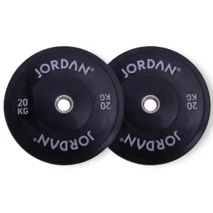 Jordan Fitness Black Bumper Plates 20kg | Bundle