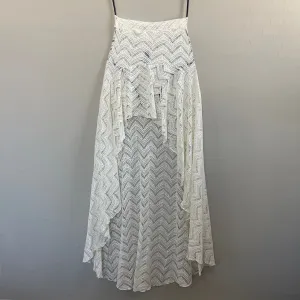 Jurere High Low Crochet Macrame Skirt