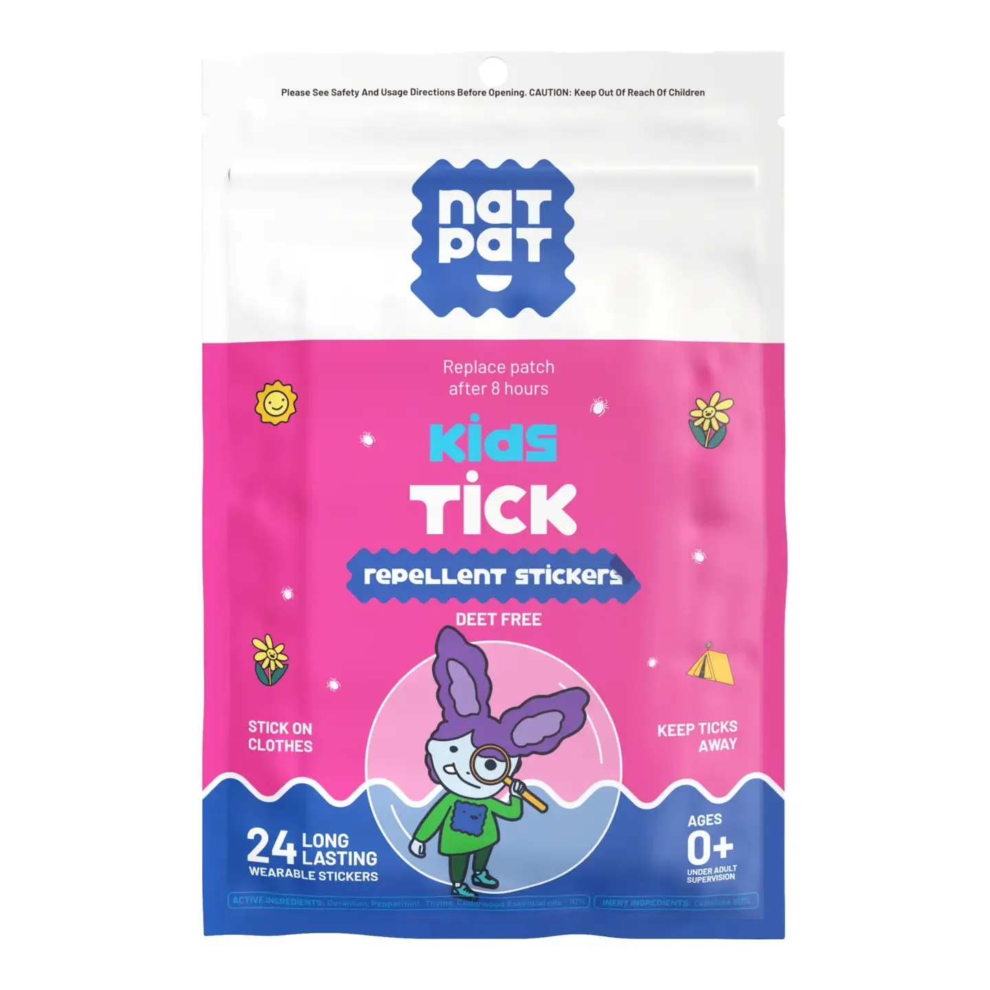 Kids Tick Repellent Stickers | Insect Repellent Stickers