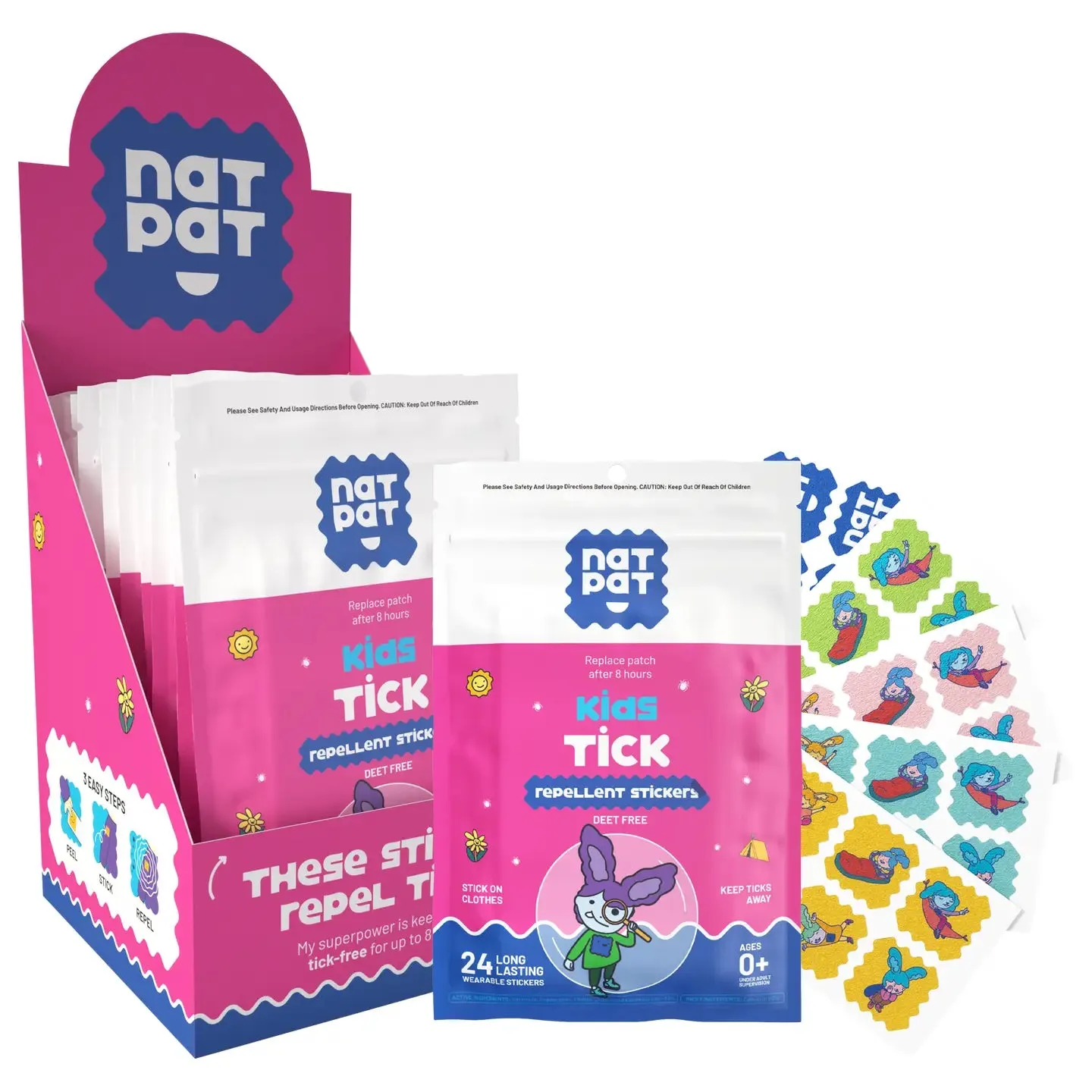 Kids Tick Repellent Stickers | Insect Repellent Stickers