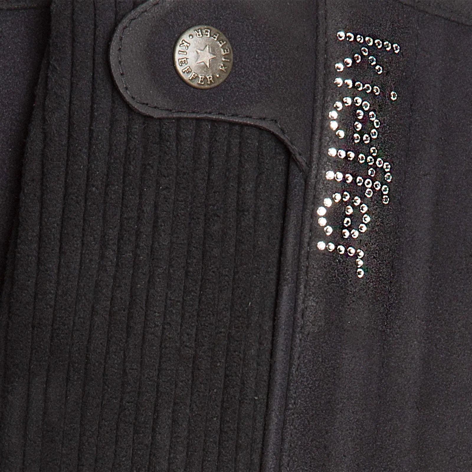 Kieffer Rhinestone Suede Mini Chaps