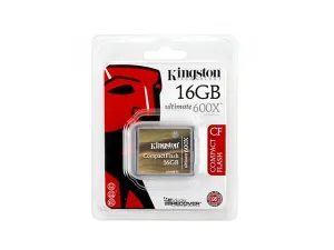 Kingston Cf/16 Gb U3, Memoria Compact Flash 16 Gb Ultime 600 X