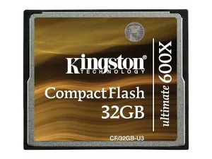 Kingston Cf/32 Gb U3, Memoria Compact Flash 32 Gb Ultime 600 X