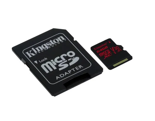 Kingston Sdcr/64 Gb Memoria Micro Sdhc100 R 80 W Clase10 V30 64 Gb