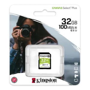 Kingston Sds2/32gb Memoria Sd Sdhc Canvas Select 100r Cl10 Uhs-I V10