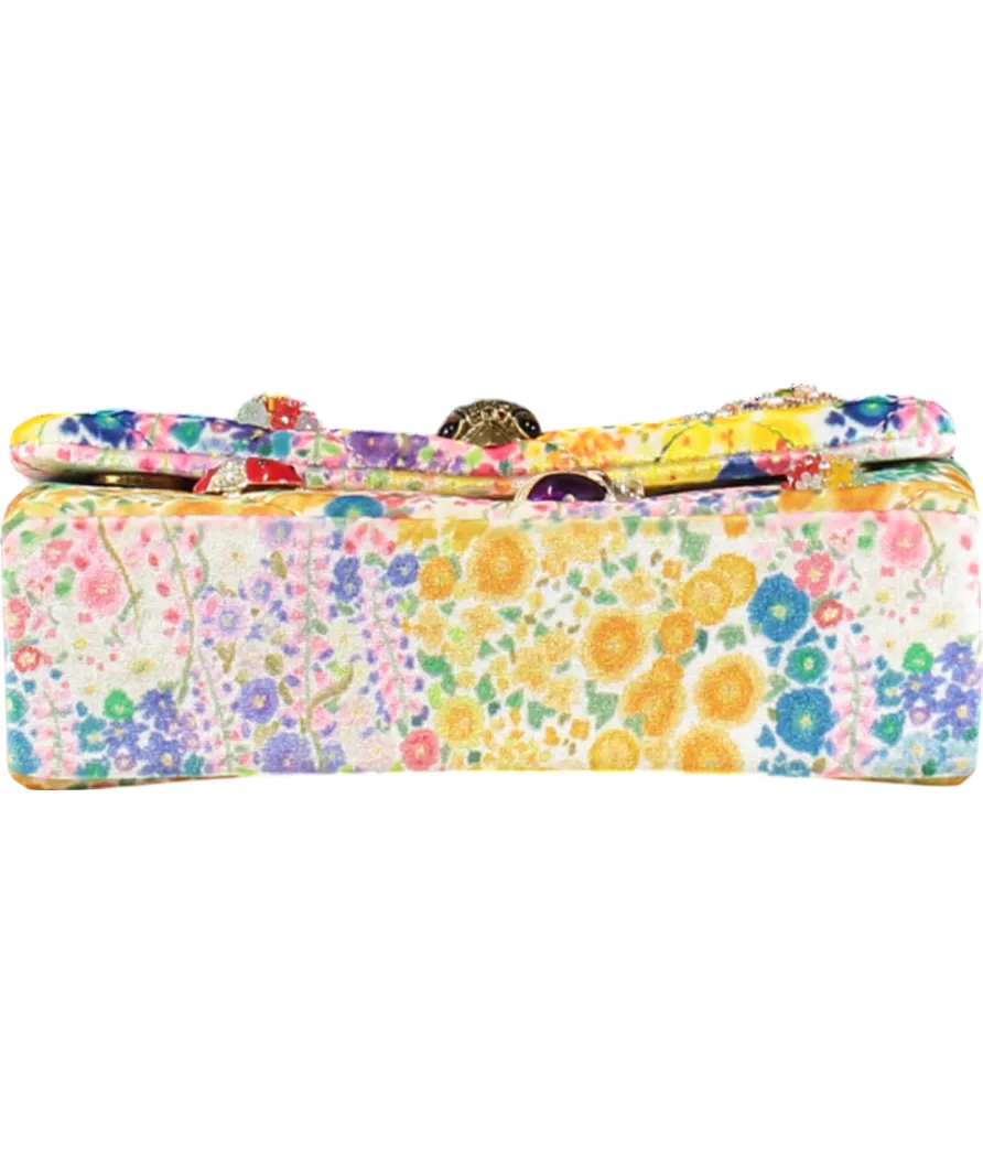 Kurt Geiger Multicoloured Floral Couture Mini Kensington Bag