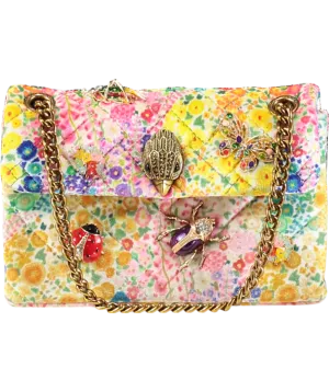 Kurt Geiger Multicoloured Floral Couture Mini Kensington Bag