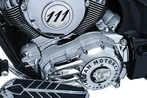 Kuryakyn 5642 Motorcycle Accent Accessory: Starter End Cover for 2014-19 Indian Motorcycles, Chrome