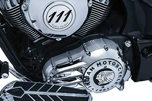 Kuryakyn 5642 Motorcycle Accent Accessory: Starter End Cover for 2014-19 Indian Motorcycles, Chrome