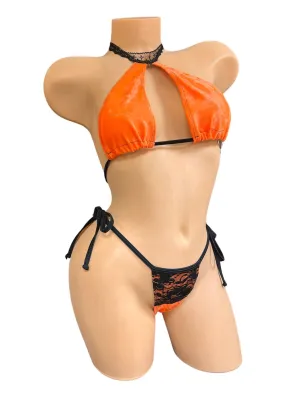 LACE NECK 2PC