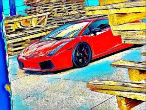 Lambo Digital Poster -10