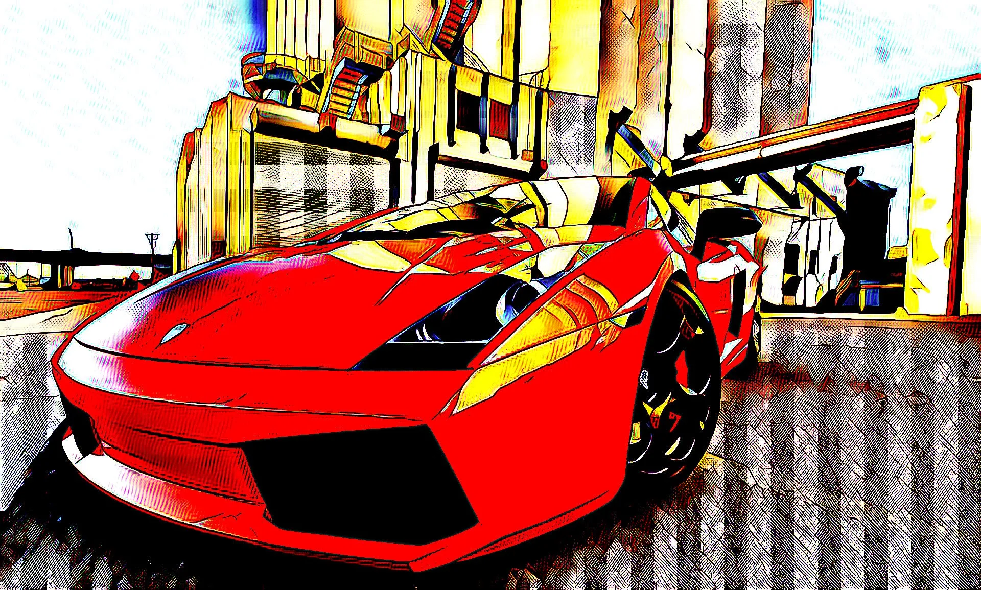 Lambo Digital Poster - 8