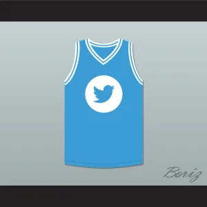 Larry Bird 33 Twitter Light Blue Basketball Jersey