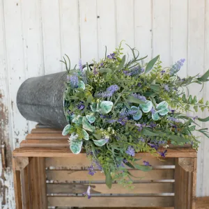 Lavender & Mixed Leaves Pick